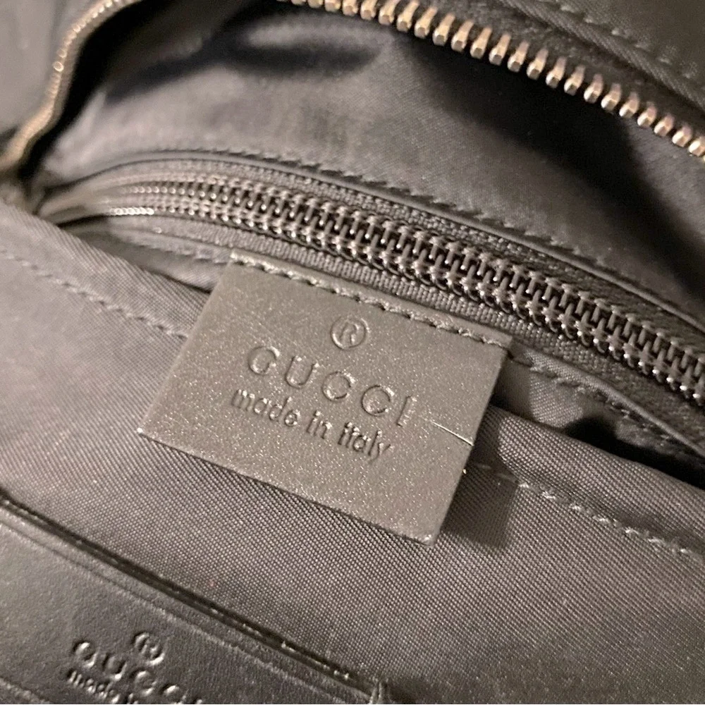 Gucci Unisex Crossbody Messenger Diamanté Nylon Shoulder Bag